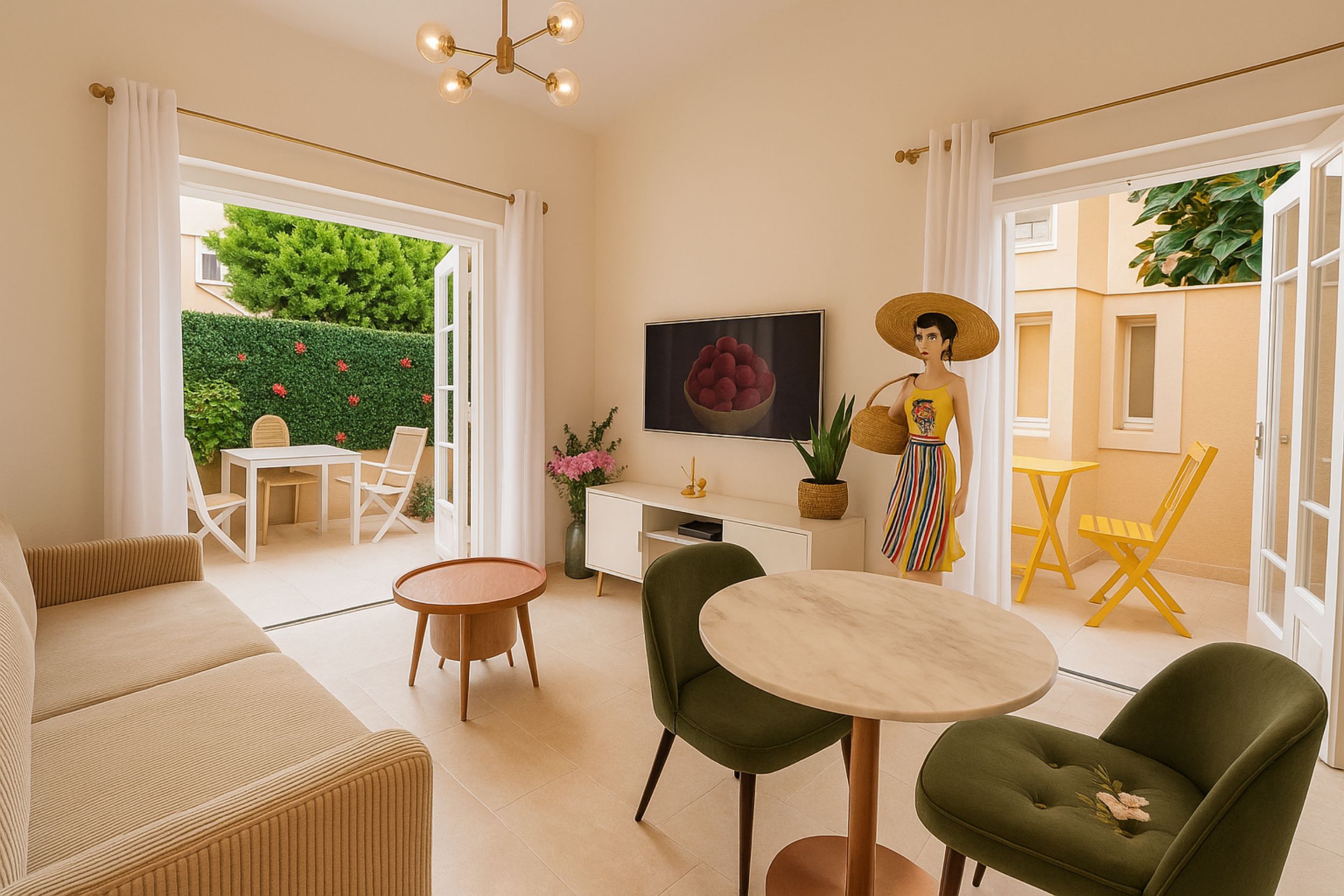 Maison BenEstre rare private garden with lemon tree Antibes