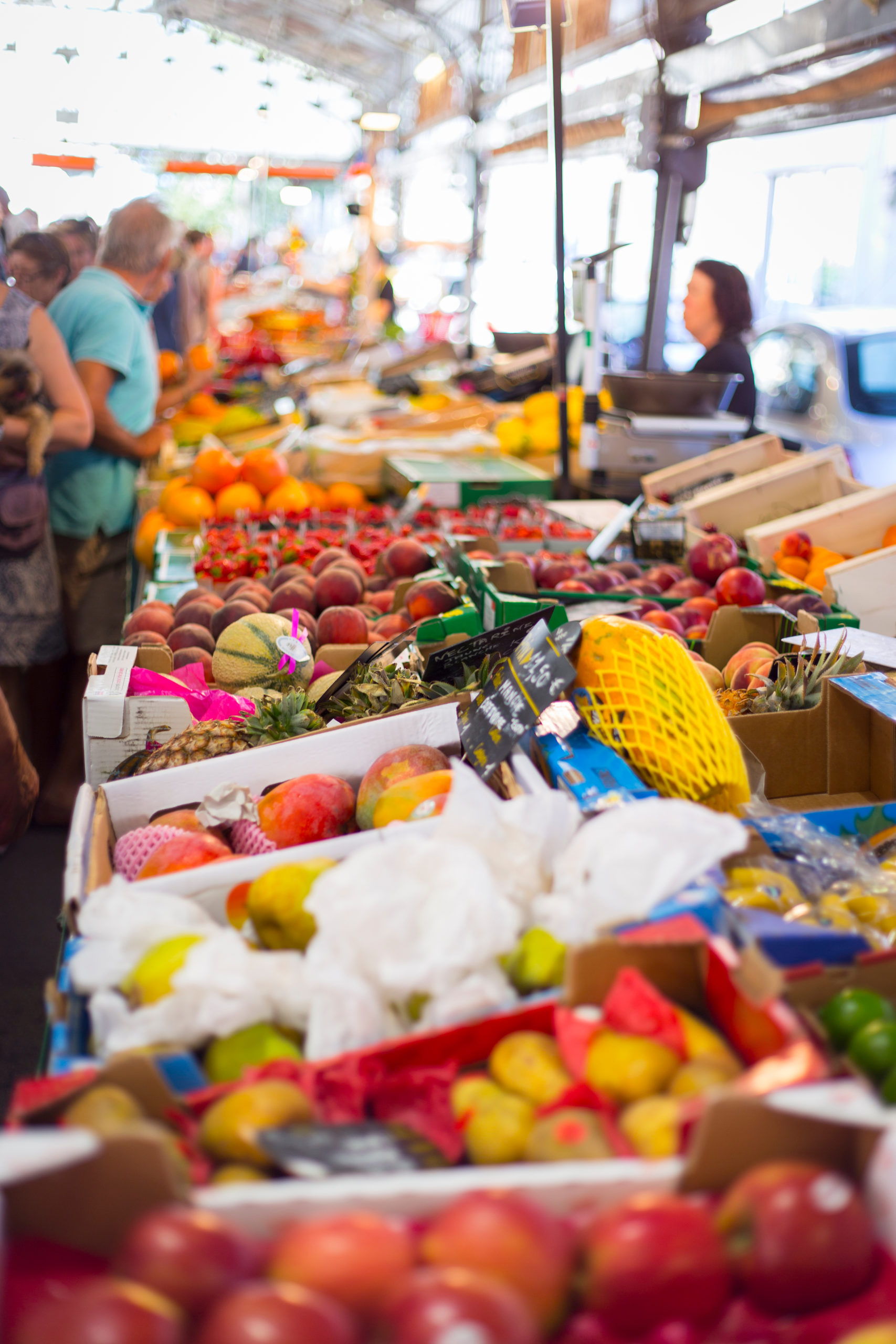 Authentic Provencal market local gastronomy Antibes