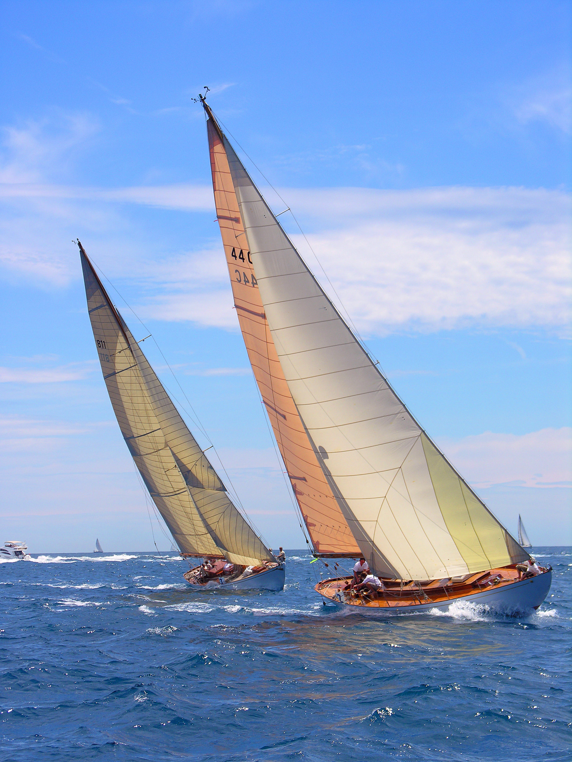 Luxury yachting and regatta lifestyle in Port Vauban Antibes
